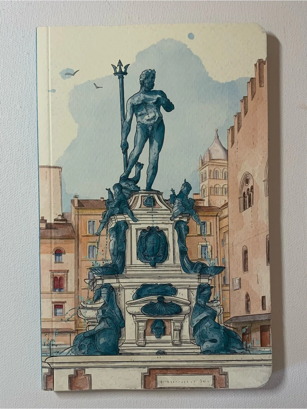 Bologna No-Date Agenda Fontana del Nettuno mini notebook